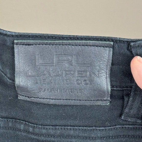 Lauren Ralph Lauren Black Modern Straight Curvy Jeans Size 16 - Picture 5 of 8